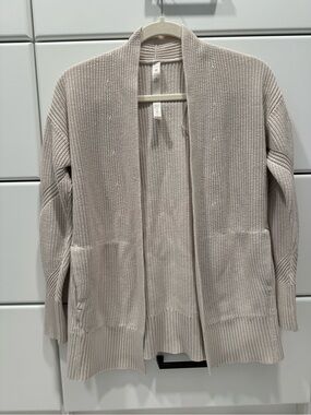 Lululemon longline cardigan in sand size XS/S